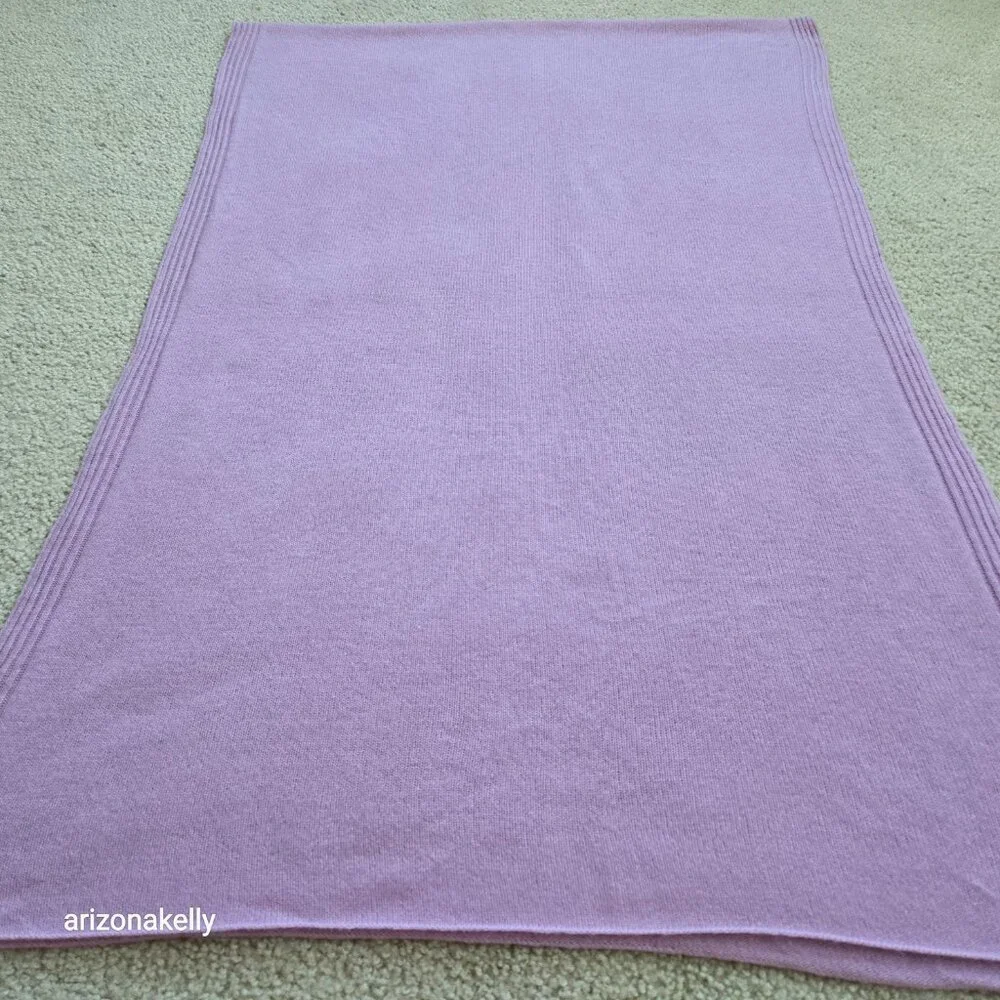 NWT Halogen Nordstrom Cashmere Scarf Lavender Purple Fair Trade